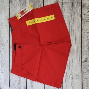Bright Red Nautica Twill Shorts